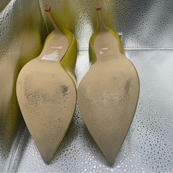 Steve Madden Proto Yellow/Chartruse Heels 7M - Picture 4 of 6